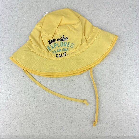 Polarn O. Pyret Summer Sun Hat Yellow NWT 9M - 2Y - Picture 1 of 9